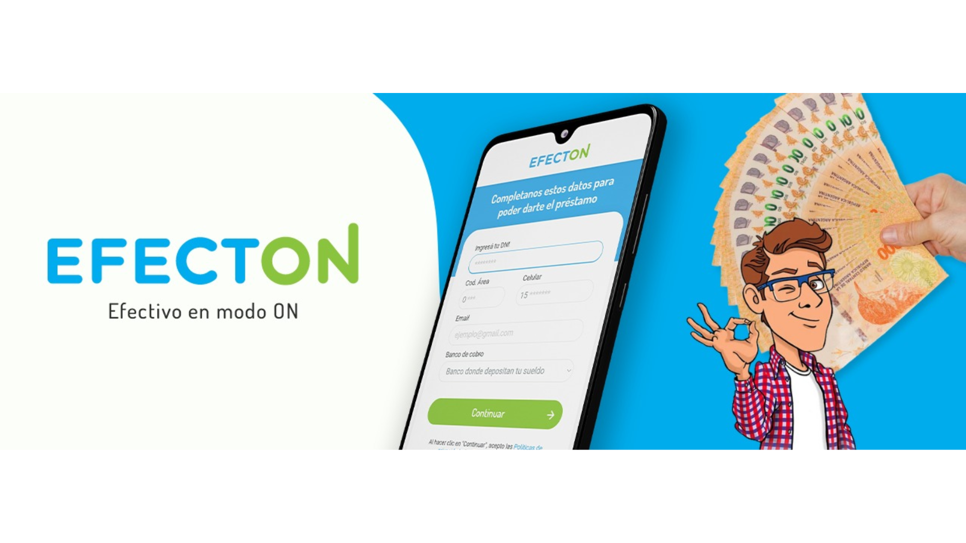 Efecton: Créditos personales 100% online para empleados, jubilados y clases medias en Argentina