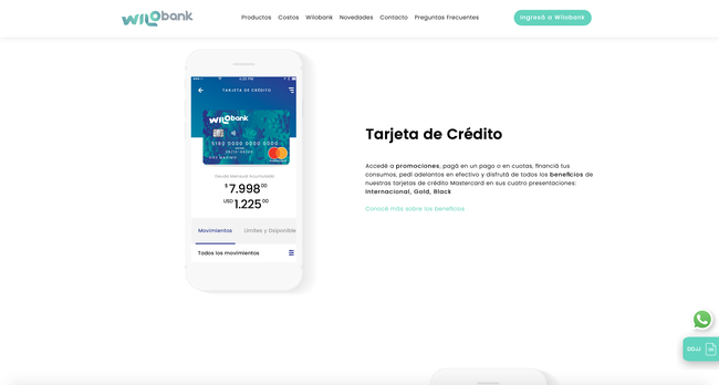 Tarjetas de Crédito de Wilobank: Opiniones, Teléfono y Crear Cuenta